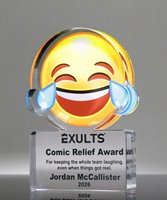 Picture of Emoji Tears of Joy Trophy - Comic Relief Award