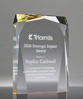 Picture of Spectra Prism Gold Acrylic Award