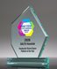 Picture of Jade Acrylic Beveled Peak Award - UV Printed