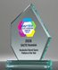 Picture of Jade Acrylic Beveled Peak Award - UV Printed