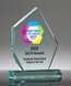 Picture of Jade Acrylic Beveled Peak Award - UV Printed