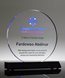 Picture of Clear Acrylic Circle Trophy - Black Base
