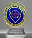 Picture of Custom Military Emblem Crystal Trophy