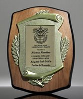 Picture of Classic Walnut Scroll-Casting Plaque