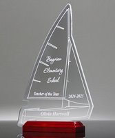 Picture of Acrylic Sailboat Trophy - Voyager Edition