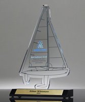 Picture of Classic Sailboat Acrylic Award - ColorWave Regatta Edition