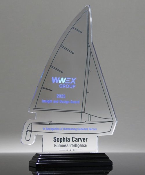 Picture of Acrylic Sailboat Trophy - Mariner Edition