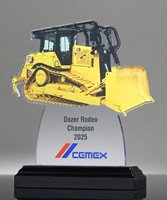 Picture of Acrylic Bulldozer Trophy - 250 Series