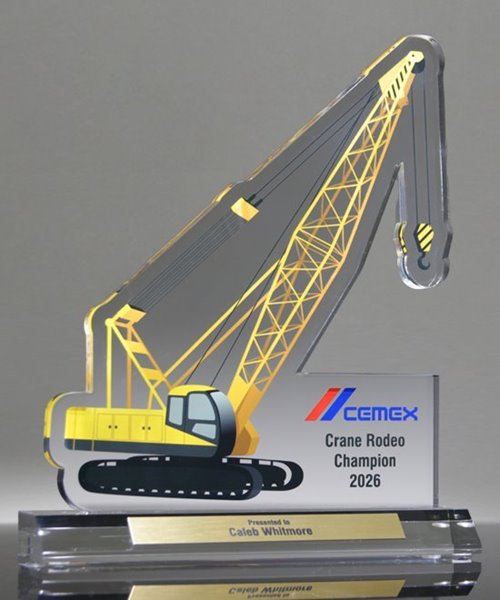 Picture of Acrylic Mobile Crane Award - 500 Pro Series