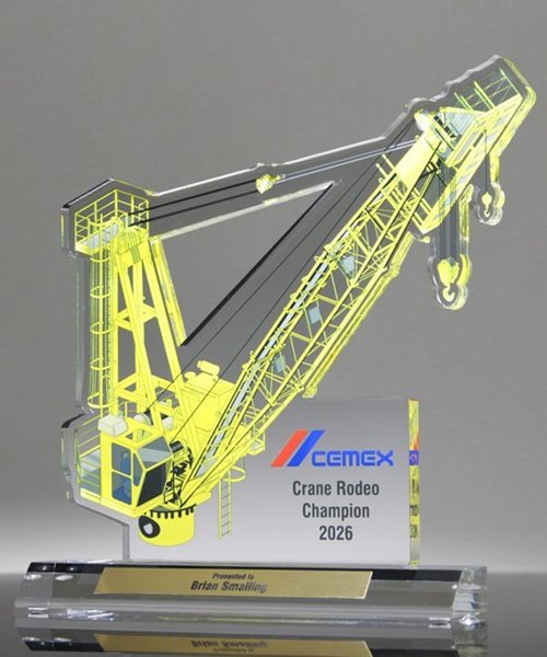 Picture of Acrylic Tower Crane Award - 500 Pro Series