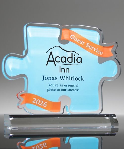 Acrylic Teamwork Puzzle Award | Edco Awards