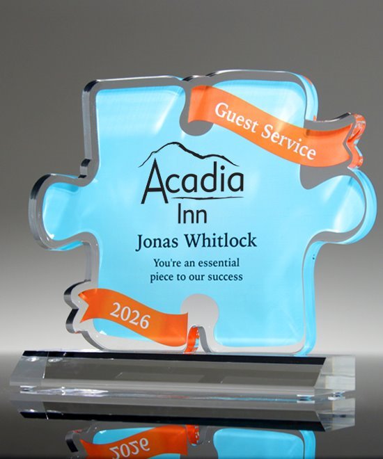 Acrylic Teamwork Puzzle Award | Edco Awards