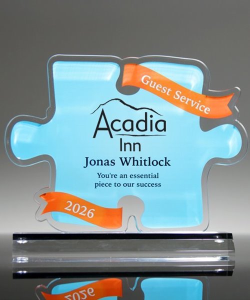 Acrylic Teamwork Puzzle Award | Edco Awards