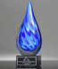 Picture of Royal Art Glass Flame Award - Black Base