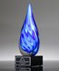 Picture of Royal Art Glass Flame Award - Black Base