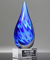 Picture of Royal Art Glass Flame Award - Clear Base