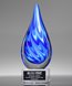 Picture of Royal Art Glass Flame Award - Clear Base