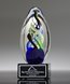 Picture of Multicolor Art Glass Inspiration Award - Black Base