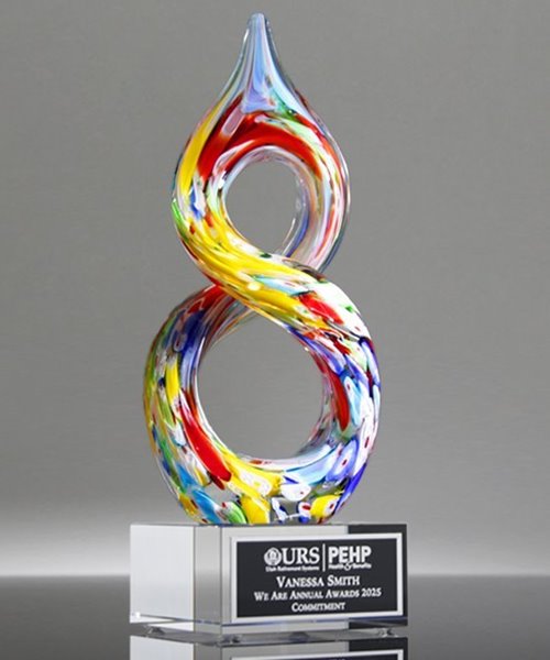 Picture of Forever Art Glass Award - Clear Base