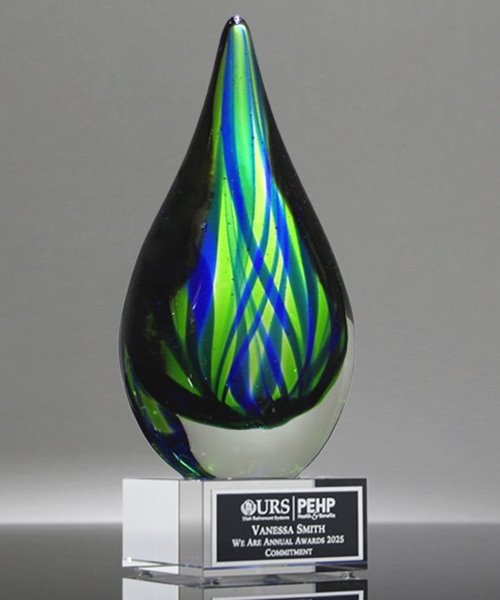 Picture of Contemporary Art Glass Trophy