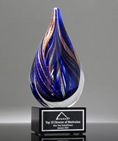 Picture of Phoenix Blue Art Glass