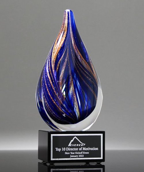 Picture of Phoenix Blue Art Glass