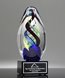 Picture of Multicolor Art Glass Inspiration Award - Black Base