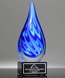 Picture of Royal Art Glass Flame Award - Black Base