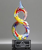 Picture of Forever Art Glass Award - Black Base