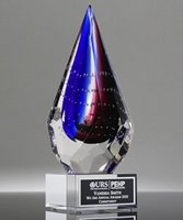 Picture of Royal Synergy Glass Diamond Trophy - Clear Base