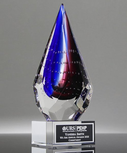 Picture of Royal Synergy Glass Diamond Trophy - Clear Base