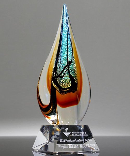 Picture of Elation Flame Art Glass Award