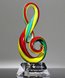 Picture of Radiant Note Art Glass Award