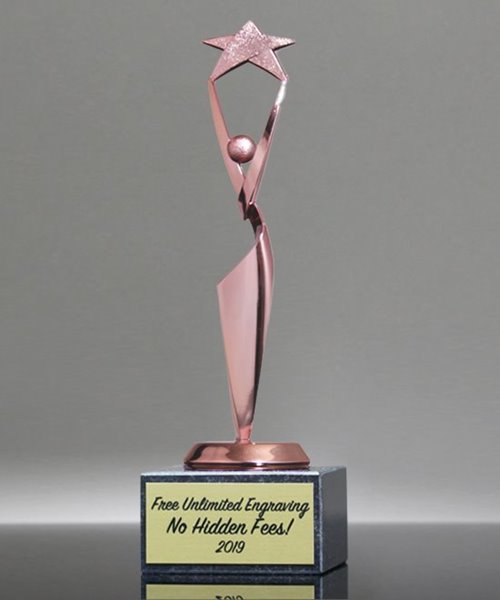 Picture of Reach for the Stars Pink Achievement Trophy