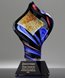 Picture of Diamond Twist Art Glass - Black Base