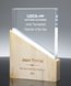 Picture of Harmony Peak - Crystal & Wood Block Award