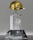 Picture of Crystal Gold-Chrome Hard Hat Tower Award