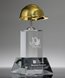 Picture of Crystal Gold-Chrome Hard Hat Tower Award