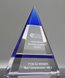 Picture of Albright Blue Crystal Pyramid Award