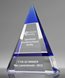 Picture of Albright Blue Crystal Pyramid Award