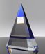 Picture of Albright Blue Crystal Pyramid Award
