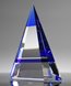 Picture of Albright Blue Crystal Pyramid Award
