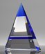 Picture of Albright Blue Crystal Pyramid Award