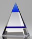 Picture of Albright Blue Crystal Pyramid Award