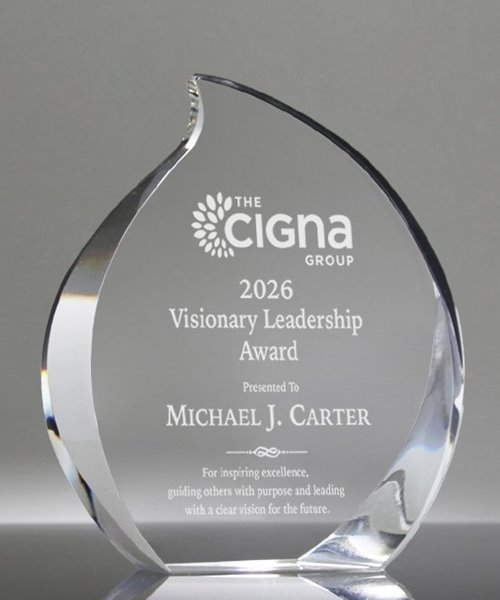 Picture of Preswick Flame Crystal Award