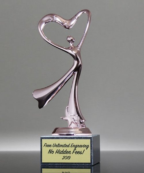 Picture of Rhythm & Heart Pink Dance Trophy