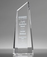 Picture of Clear Crystal Polygon Obelisk Award