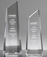 Picture of Clear Crystal Polygon Obelisk Award