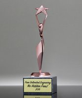 Picture of Reach for the Stars Pink Achievement Trophy