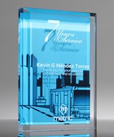 Picture of Service Years Award Rectangle